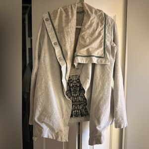 Lululemon Athletica Gray Cape Jacket Versatile Style, wrap jacket